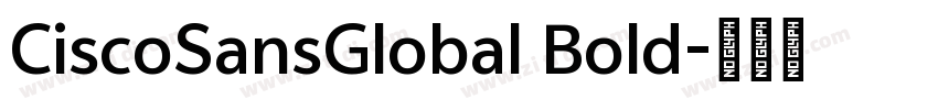 CiscoSansGlobal Bold字体转换